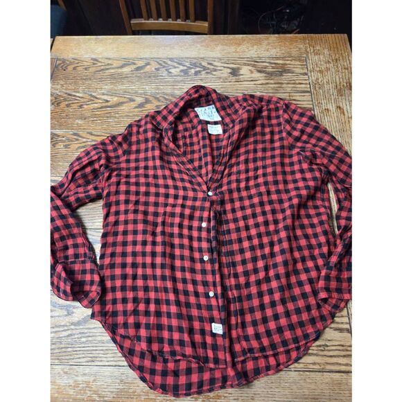 Frank&Eileen Eileen Black &redbuffalo plaid sz Small - Picture 2 of 5